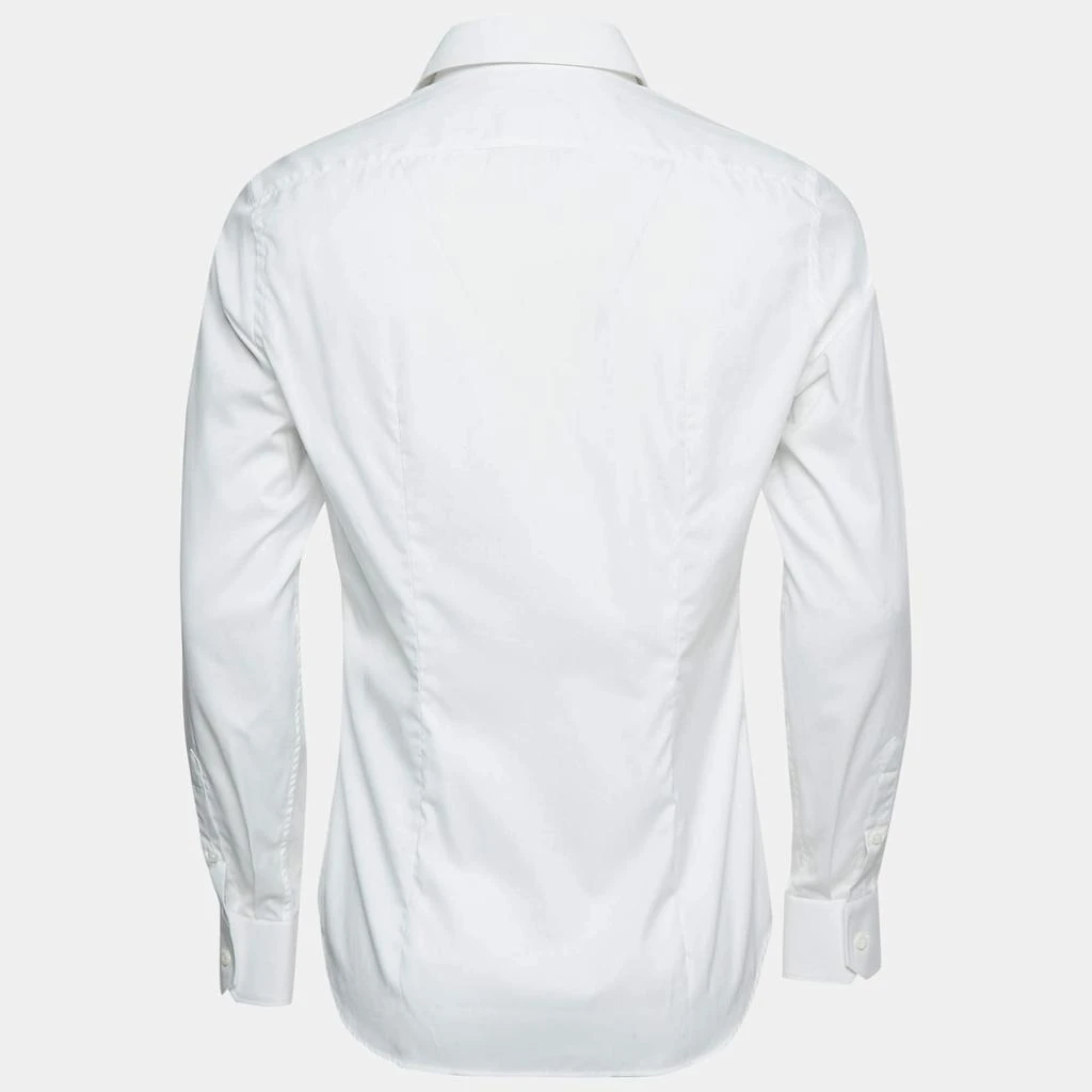 Prada Prada White Cotton Long Sleeve Shirt M 2