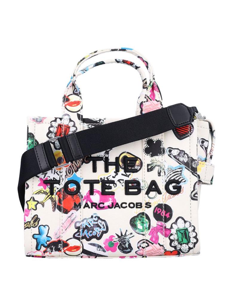 Marc Jacobs Marc Jacobs The Sticker Canvas Small Tote Bag