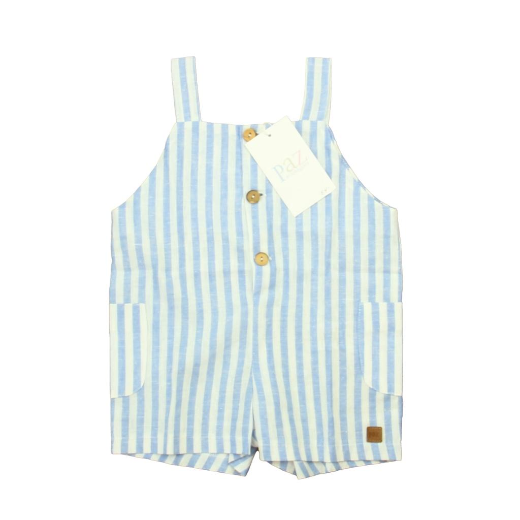 Paz Rodriguez Boys Blue | White Romper