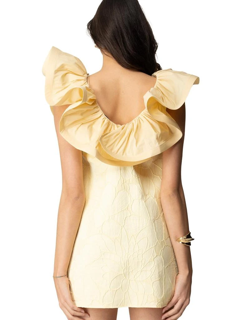 ELISABETTA FRANCHI Elisabetta Franchi Ruffled Floral Jacquard Dress 2