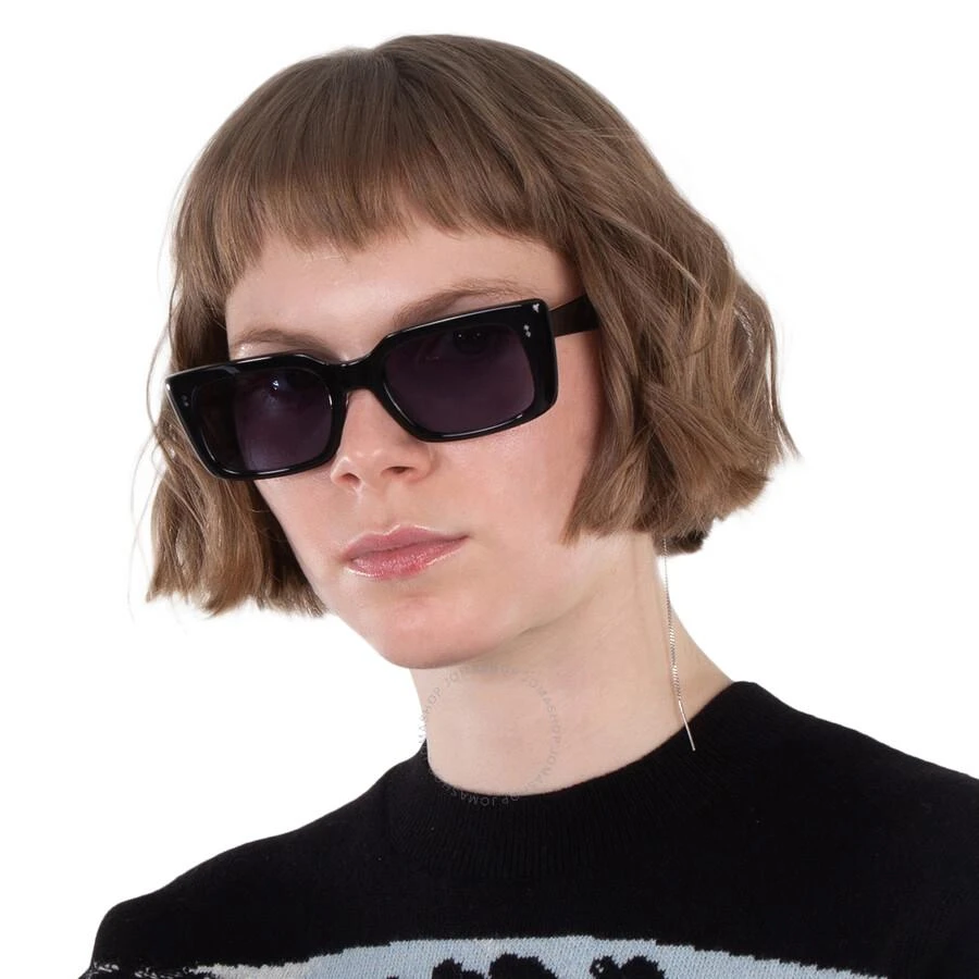 GARRETT LEIGHT GL 3030 SUN Semi-Flat Navy Rectangular Sunglasses 2126 BK/SFNVY 49 3