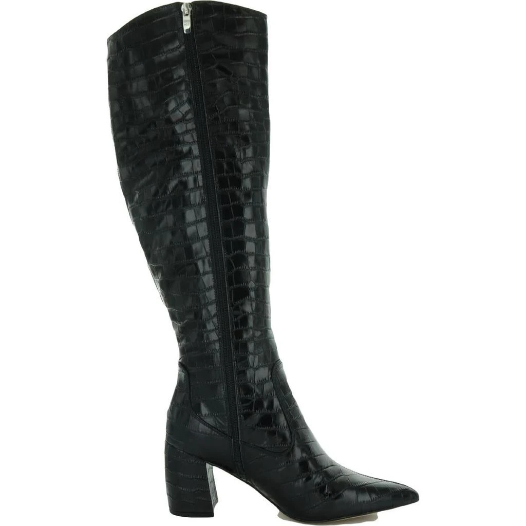Marc Fisher Retie 4 Womens Leather Embossed Over-The-Knee Boots 2