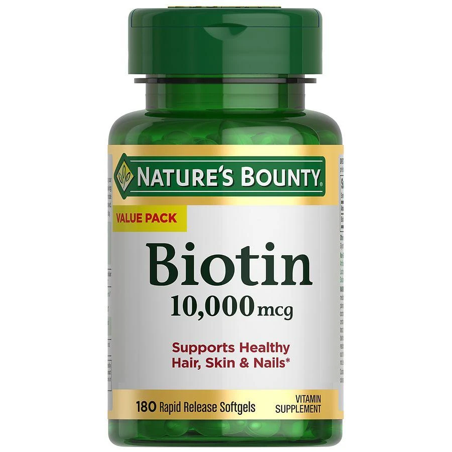 Nature's Bounty Biotin 10,000 mcg Rapid Release Softgels 1