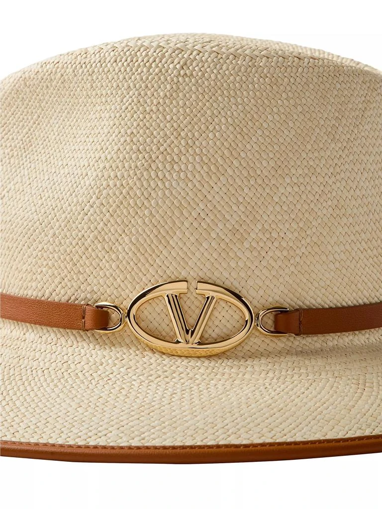 Valentino VLogo The Bold Edition Fedora Straw Hat 4