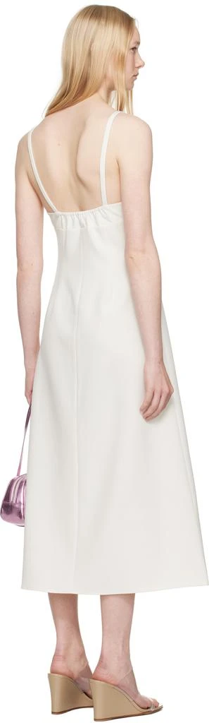 Sandy Liang Off-White Pilton Midi Dress 3