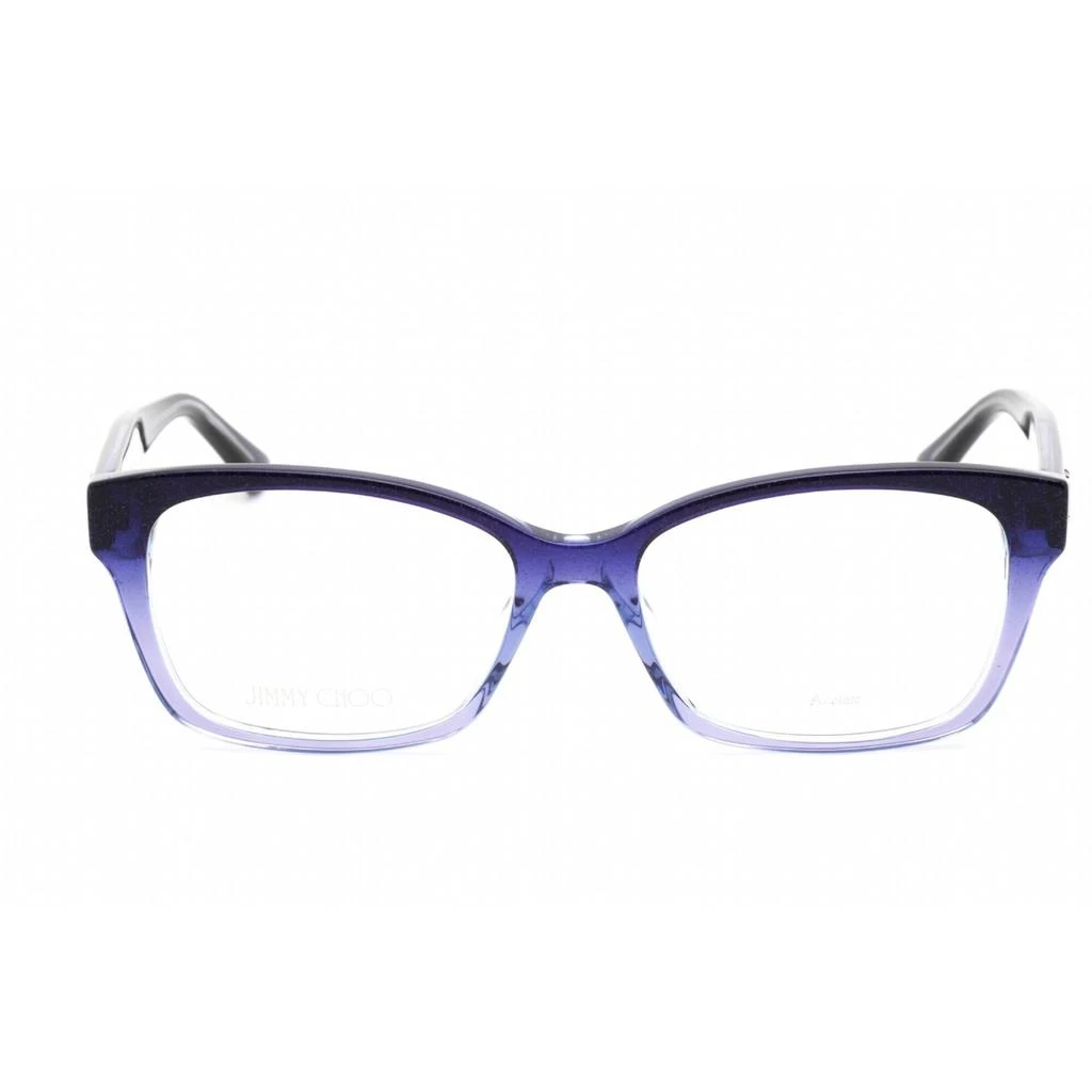 Jimmy Choo Jimmy Choo Women's Eyeglasses - Full Rim Cat Eye Glitter Blue Frame | JC270 0DXK 00 2