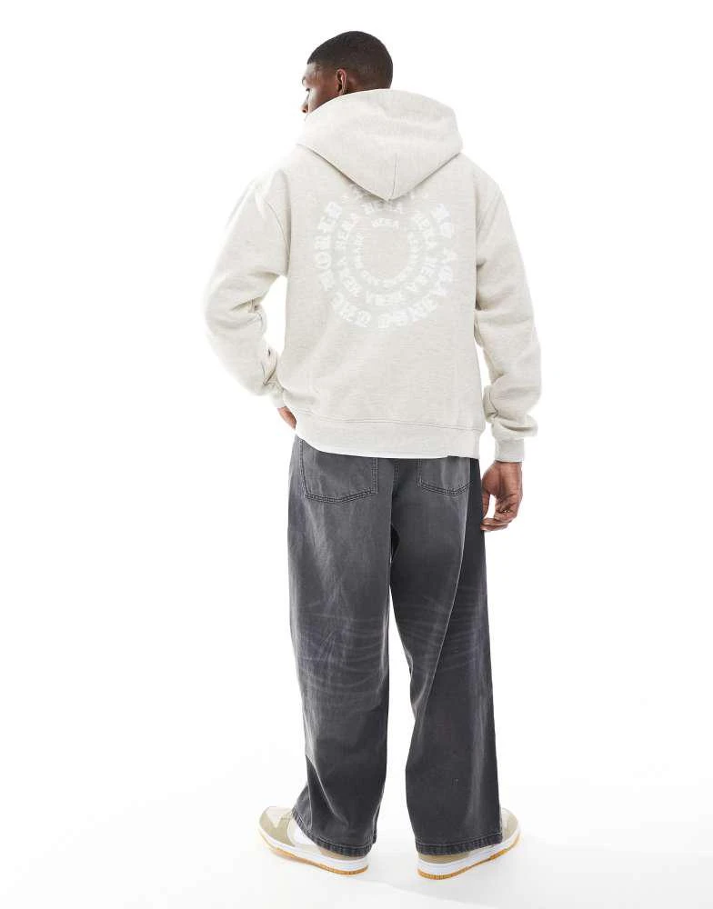 HERA Hera Mens vortex hoodie in oatmeal marl 4