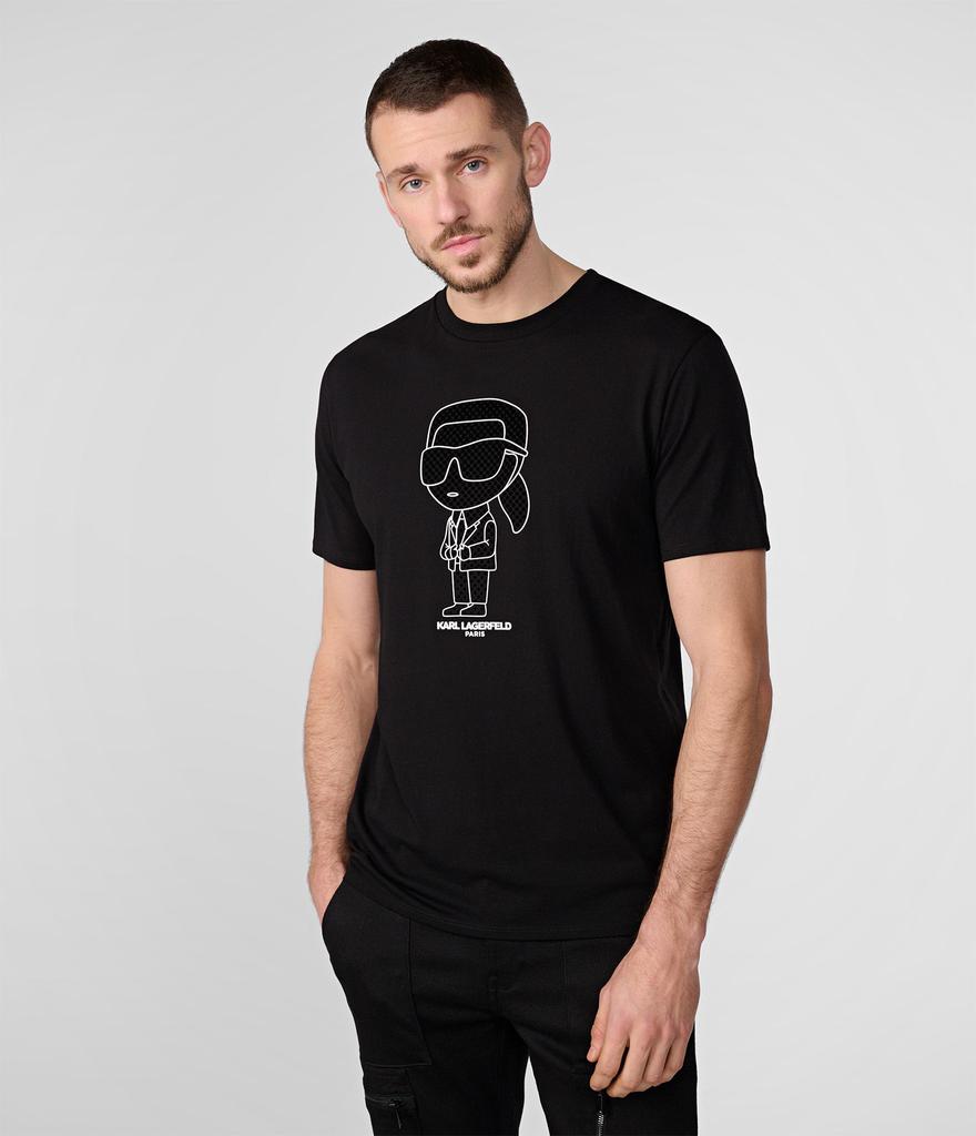 Karl Lagerfeld Paris TEXTURED LARGE KARL CHARACTER TEE