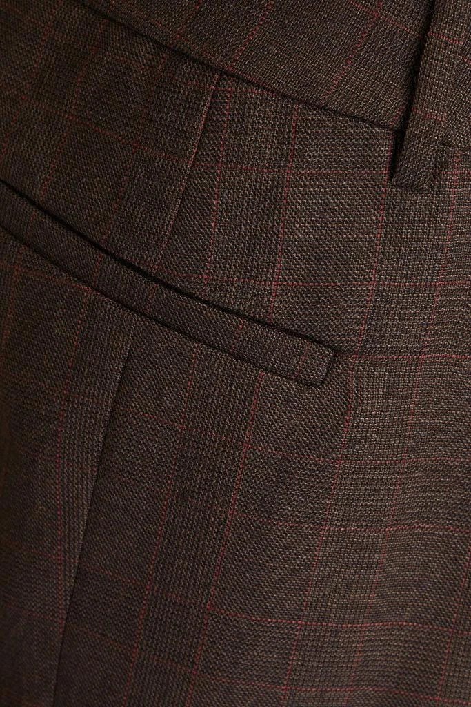 Tibi Checked wool slim-leg pants 4