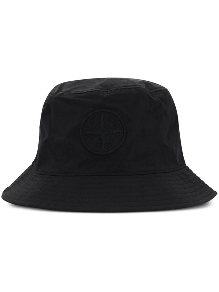 Stone Island LOGO NYLON BUCKET HAT 1