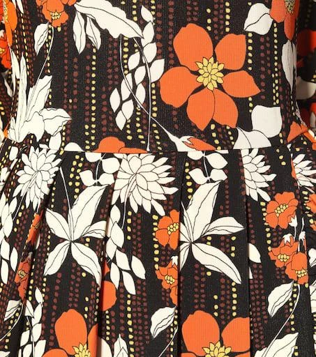 Prada Turtleneck floral maxi dress 4