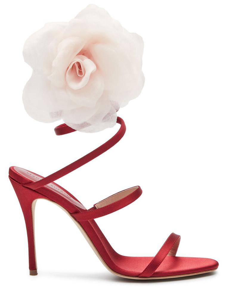 【関税込み】MAGDA BUTRYM RE25' SANDALS Wrap around double flower sandals in nude