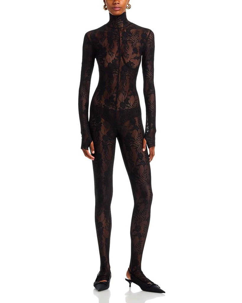 Norma Kamali Lace Catsuit 1