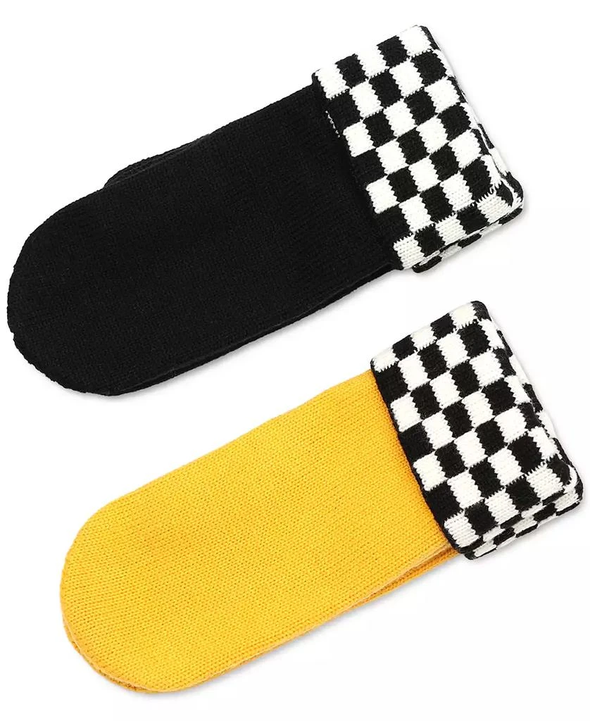 Kate Spade Women's Taxi Checkboard Mittens 6