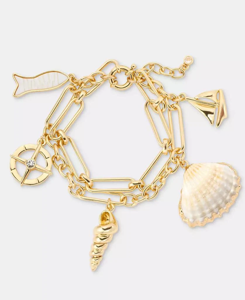 On 34th Gold-Tone Nautical Charm Bracelet, Macy
s Exclusive