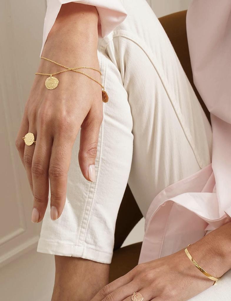 INES DE LA FRESSANGE Bracelet Lutece lily gold plated