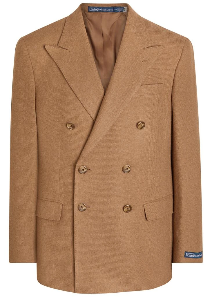Ralph Lauren Double-breasted camel hair blazer