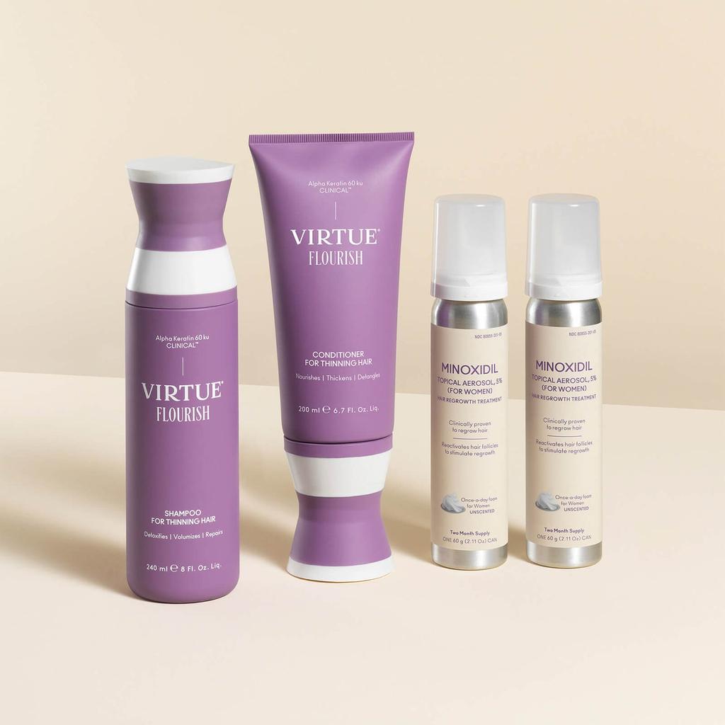 VIRTUE VIRTUE Flourish Nightly Intensive Hair Growth Treatment Hair Kit 4 piece