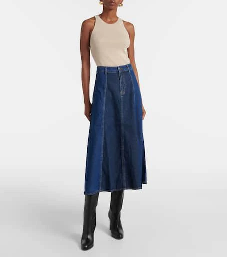 AG Jeans Arles midi denim skirt 6