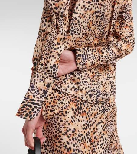 Isabel Marant Lamia leopard-print ruffled blouse 6