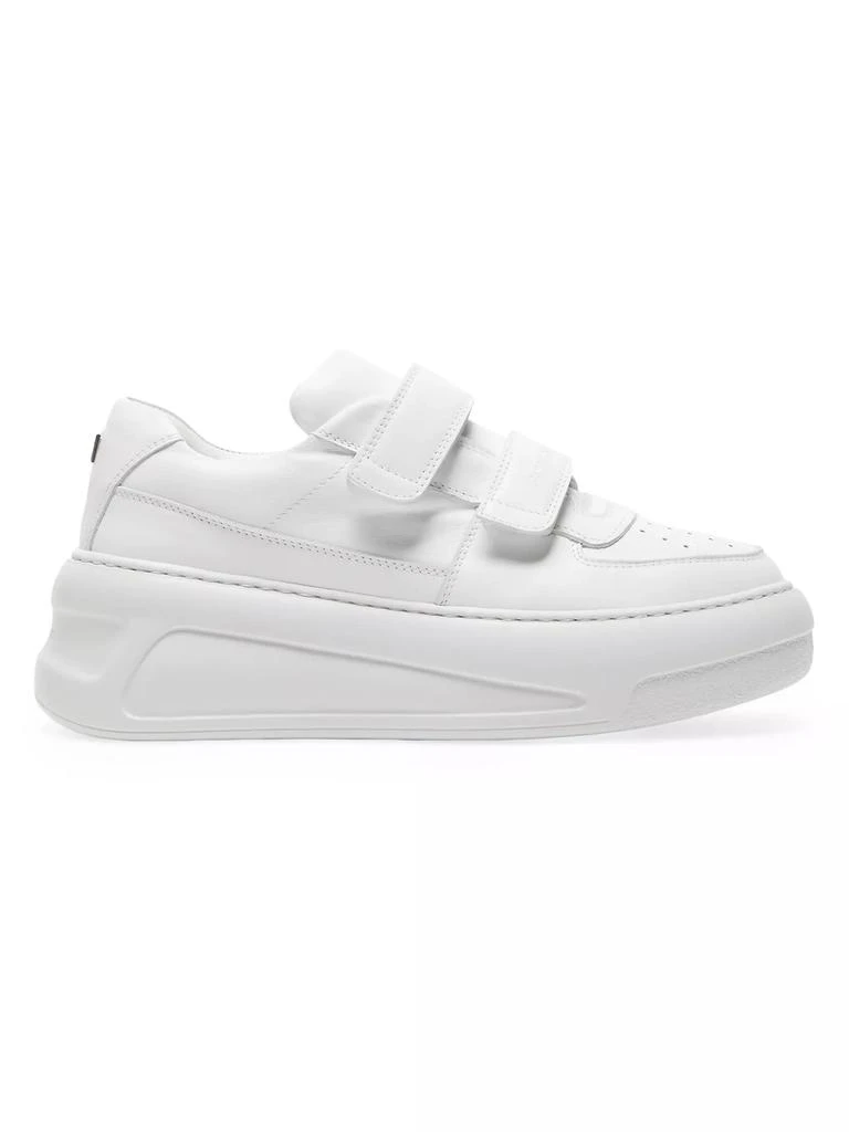 Acne Studios Steffey Leather Hook-and-Loop Sneakers 1