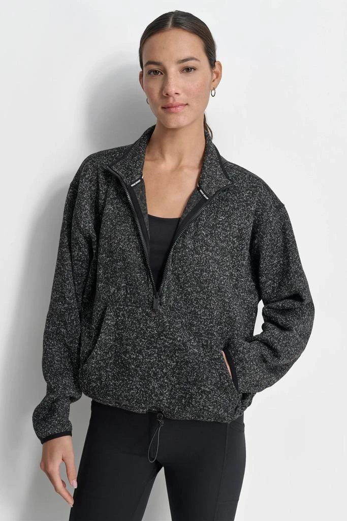 DKNY HALF ZIP FLEECE PULLOVER 4