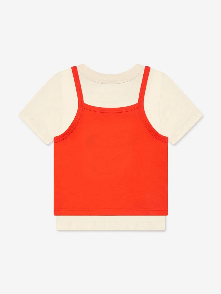 Mini Rodini Mini Rodini Girls Ritzrats Tank Top And T-Shirt in Multicolour 3