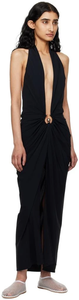 Christopher Esber Black Pierced Orbit Maxi Dress 4