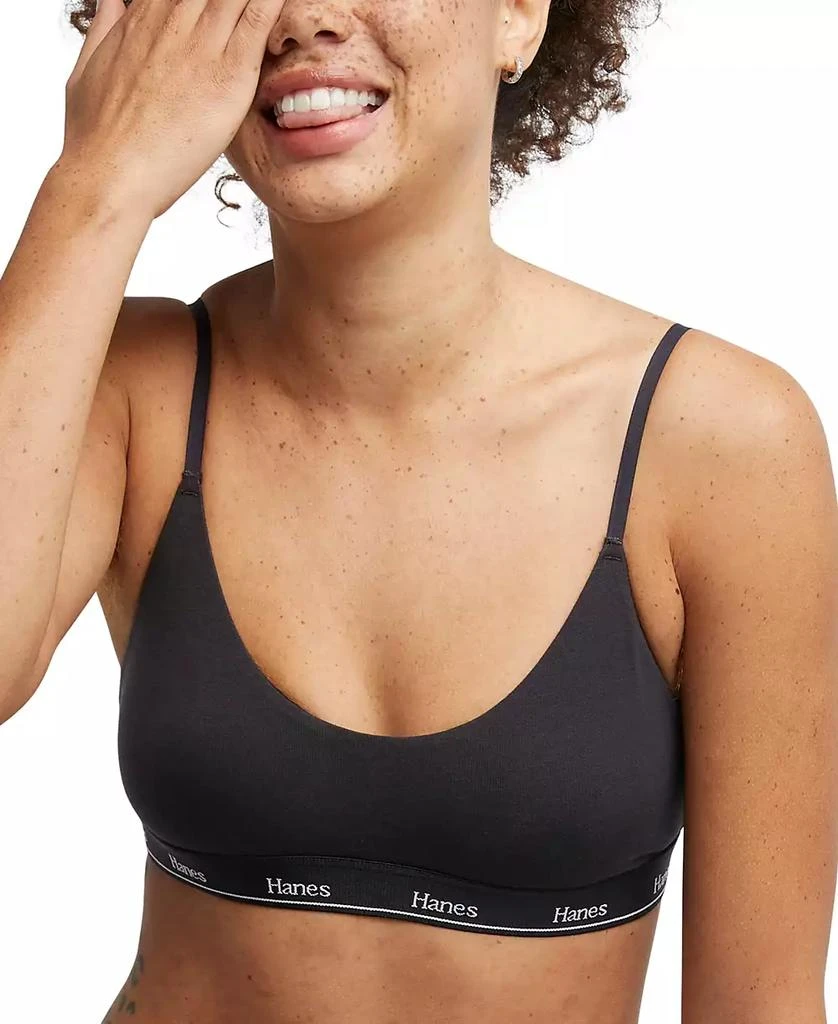 Hanes Women
s Originals ComfortFlex Cropped Bralette MSO103 1