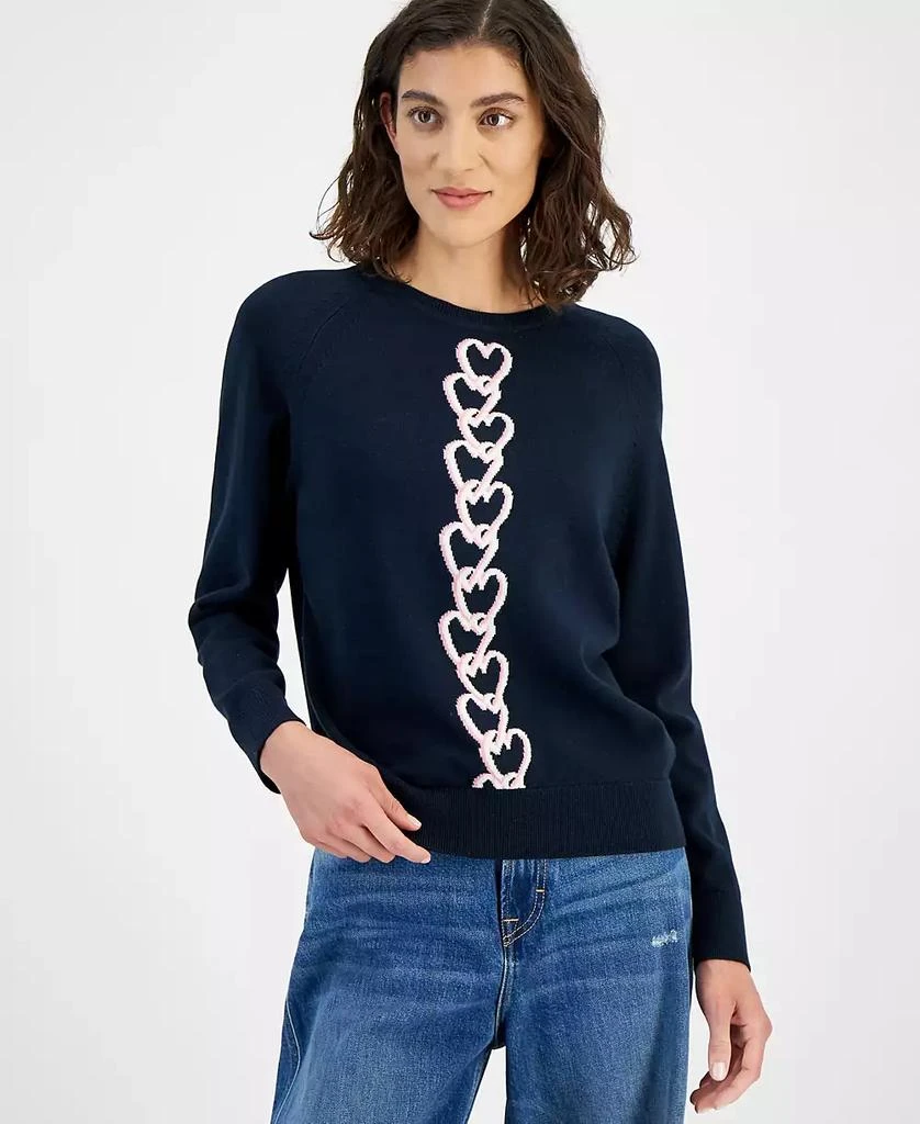 Women's Chained-Heart Raglan Sweater – On Sale Now with Up to 71