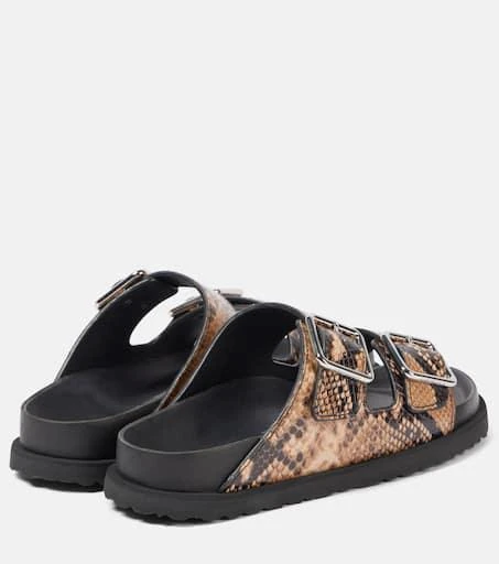Birkenstock Arizona snake-effect leather sandals 2