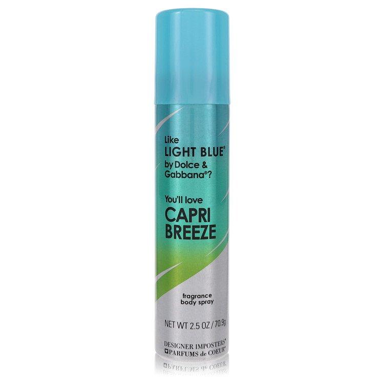 PARFUMS de COEUR 2pcs Combo Designer Imposters Capri Breeze by  Body Spray 2.5 oz Women
