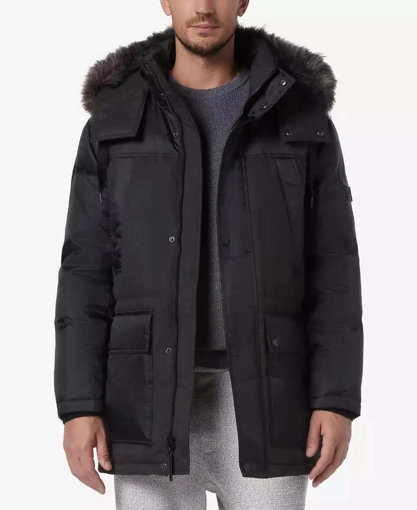Marc New York by Andrew Marc Men's Tripp Oxford Poly & Faux Wool Combo Down Parka 1