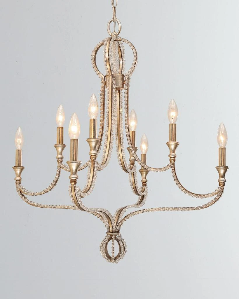 Crystorama Garland 8-Light Crystal Bead Chandelier 1