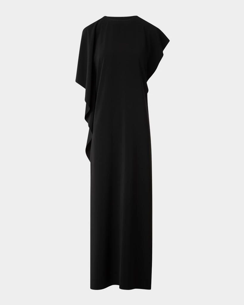 Akris Lasercut Off-Shoulder Drape Midi Dress 1