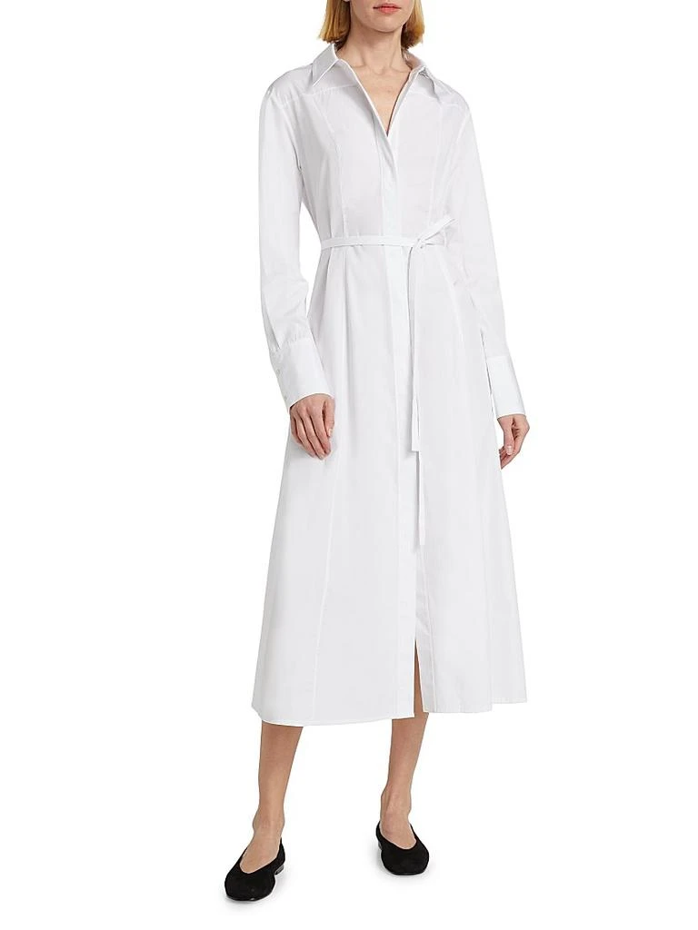 CO Cotton Poplin Tie-Waist Shirtdress 3