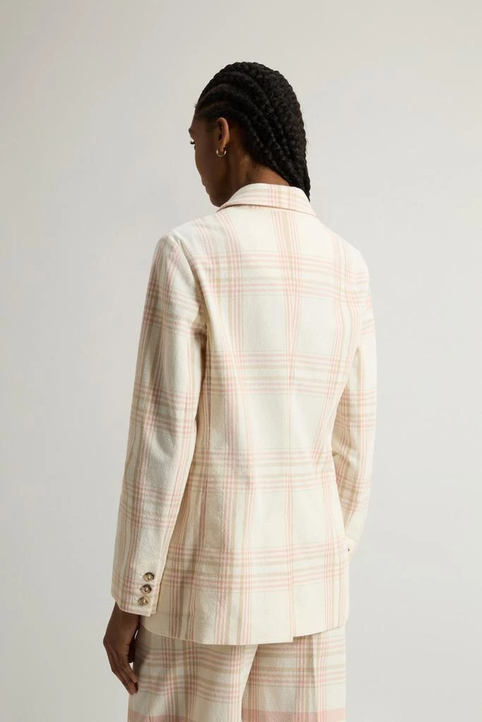 Woolrich Blazer in Manteco Cotton Blend with Checked Pattern - Women - Multicolor 3