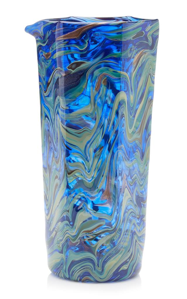 MoDA Moda Domus - Calcedonio Glass Water Pitcher - Blue - Moda Operandi