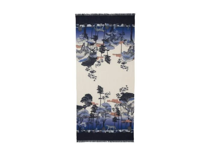 Eric Bompard Étole imprimée - Accessoire - MARINE 1