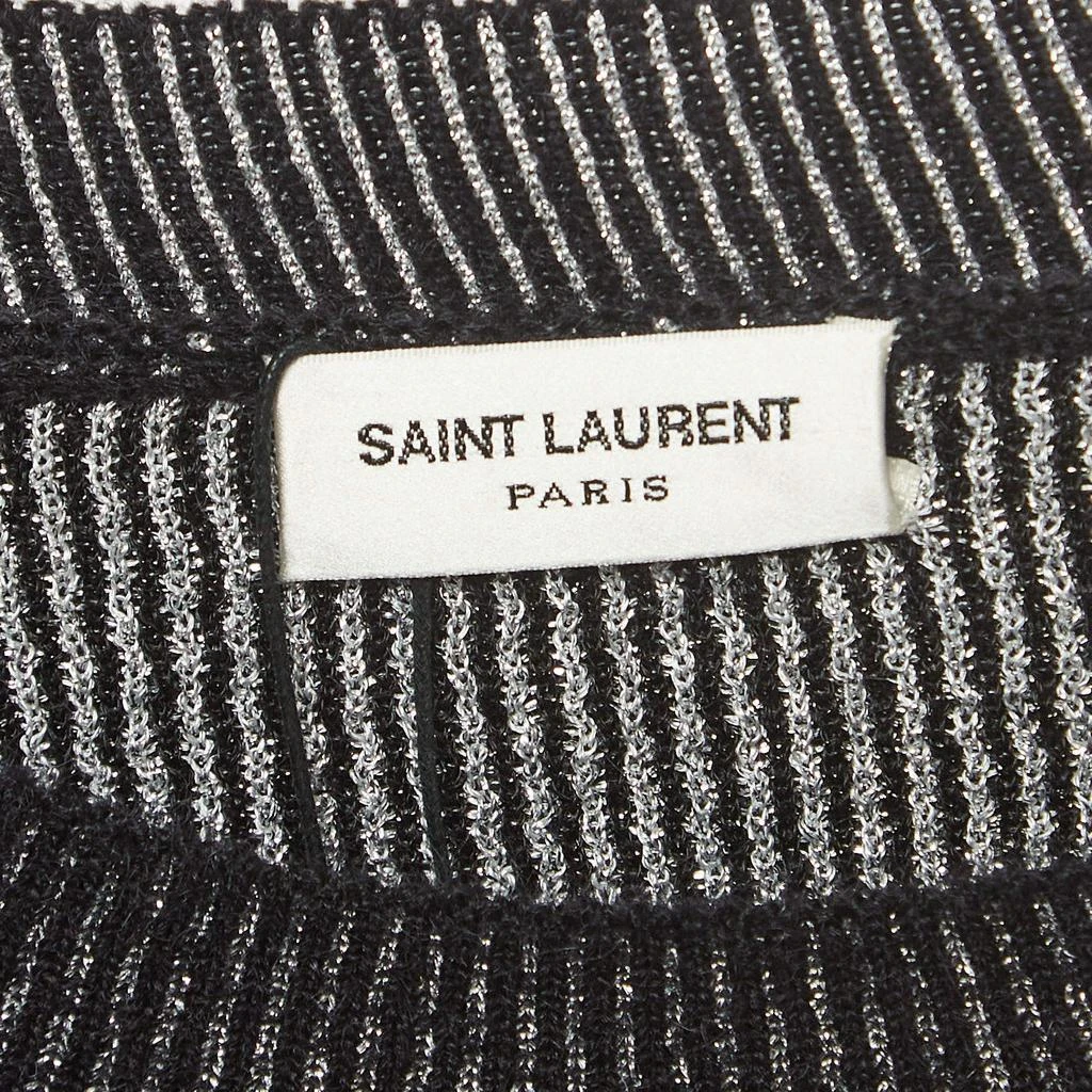 Yves Saint Laurent Saint Laurent Black/Metallic Femme Fatale Wool Blend Sweater L 4
