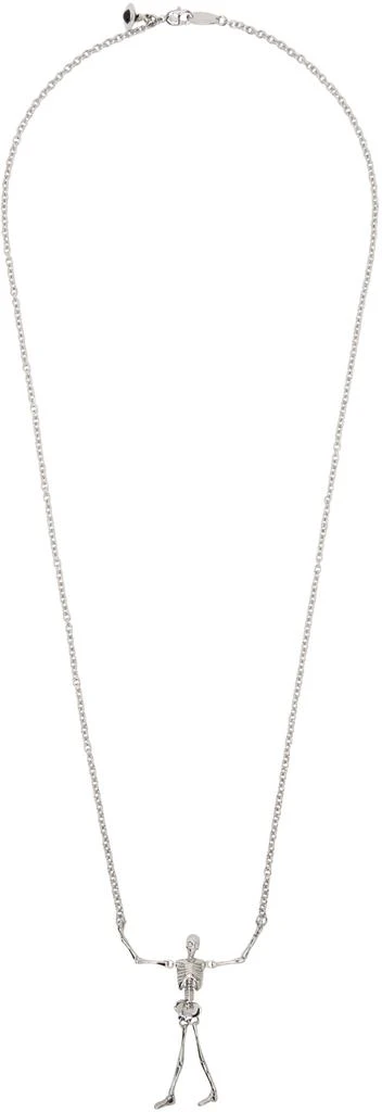 Vivienne Westwood Silver Skeleton Long Necklace 1