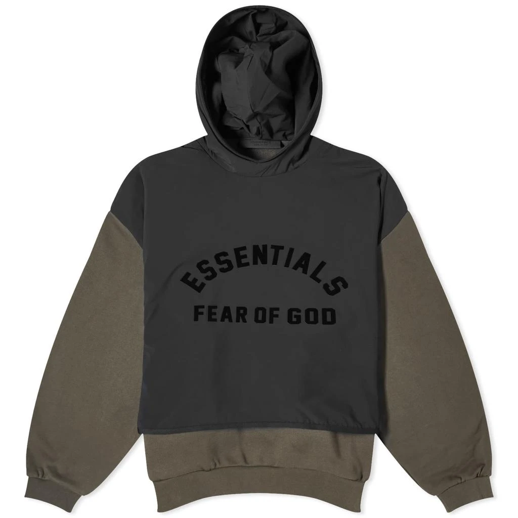 Essentials Fear of God ESSENTIALS Spring Fleece Hoodie - Ink & Jet Black 1