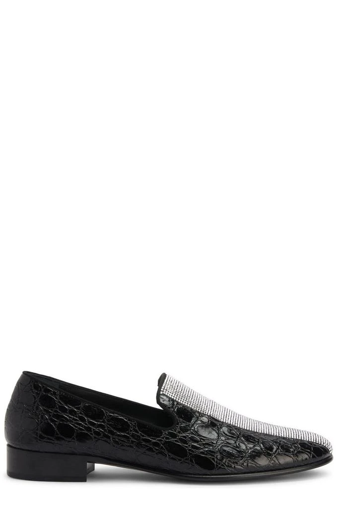 Giuseppe Zanotti Giuseppe Zanotti Tuxedo Diamond Embellished Loafers 1