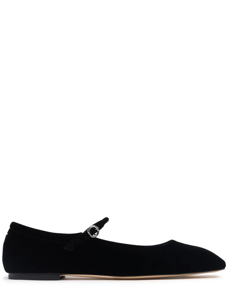 AEYDE 10mm Uma Velvet Ballerina Flats 1