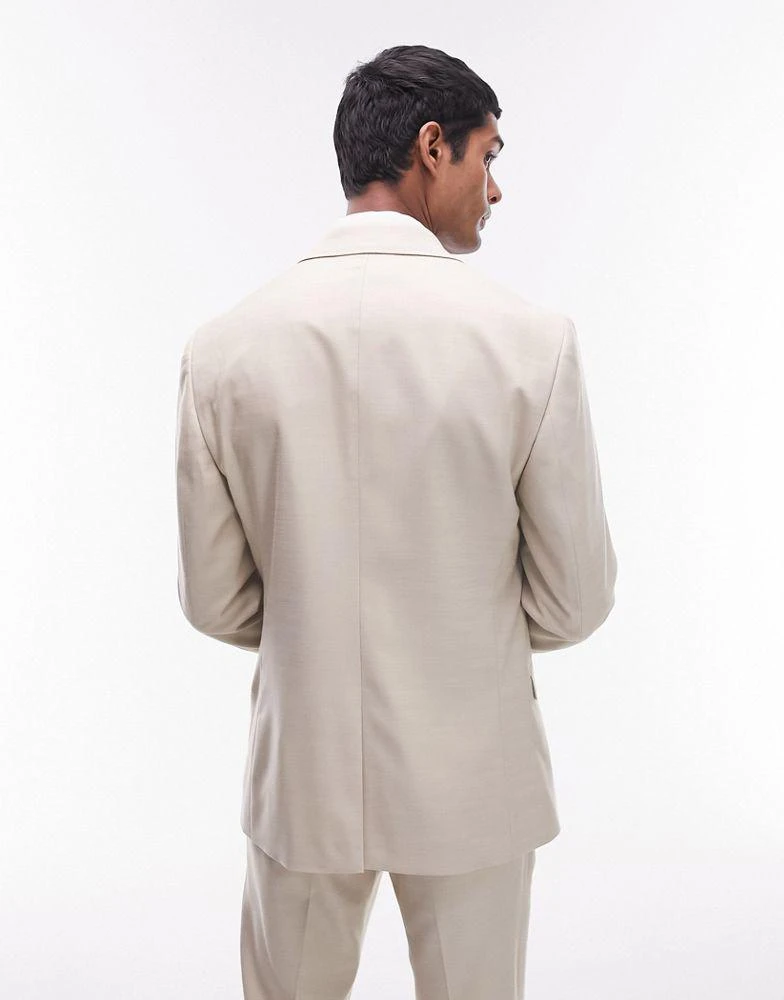 Topman Topman skinny suit jacket in stone 2