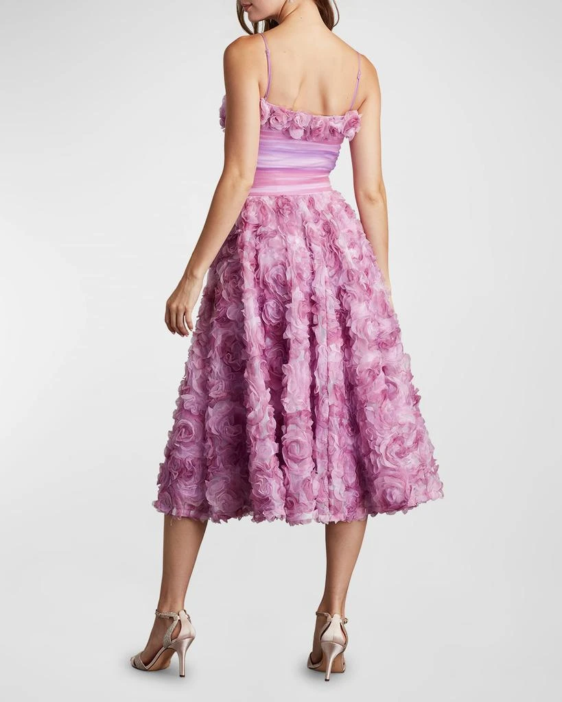 Tadashi Shoji Sleeveless Rosette Sweetheart Midi Dress 4