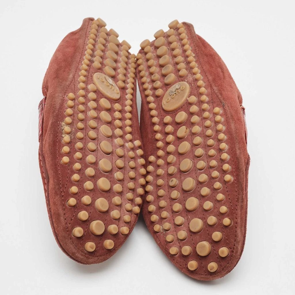 Gucci Gucci Burgundy Suede Slip On Loafers Size 43 6