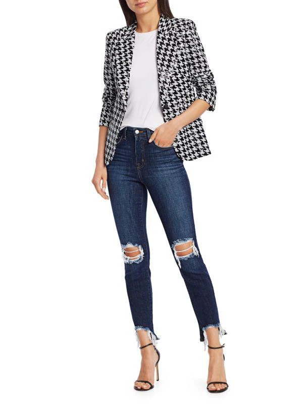 L'Agence High Line High-Rise Skinny Distressed Jeans 7