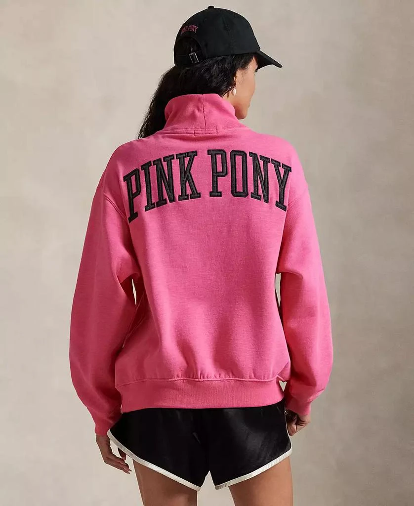 Ralph Lauren Women's Pink Pony Pull-On Sweatshirt 6