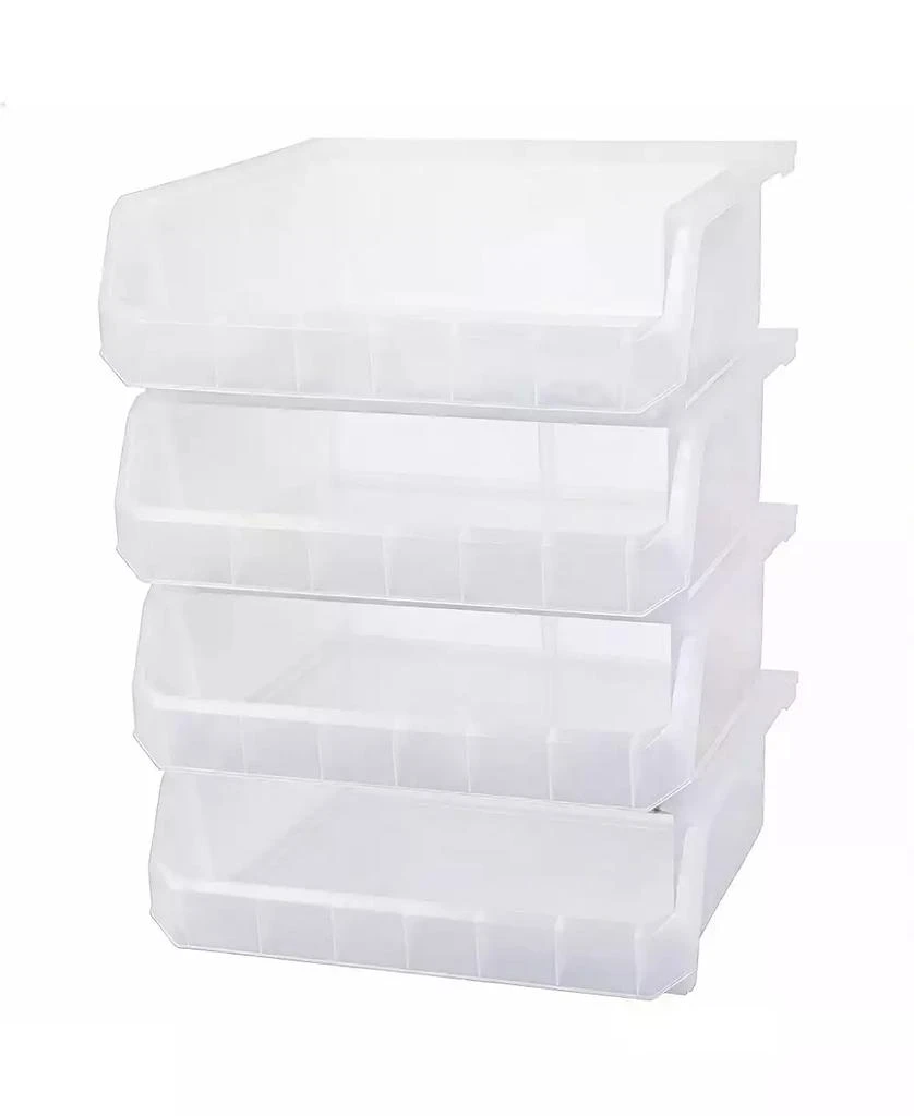 YIGII Extra Large Stackable Storage Bins for Home Organization 4-Pack